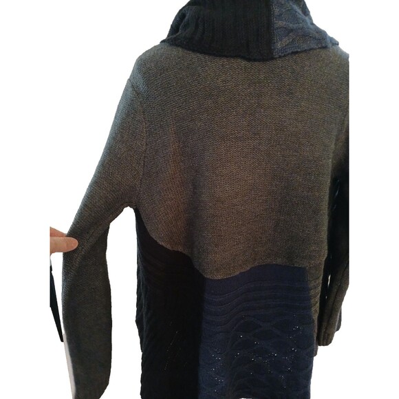 Style & Co Open Shawl Collar Cardigan Cape Knit Sweater Long Sleeve Womens Small - Picture 8 of 12